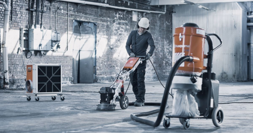 Betoncsiszolás Husqvarna Superfloor technológiával